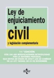 ley de enjuiciamiento civil y legislacion complementaria (11ª ed. )-9788430950270