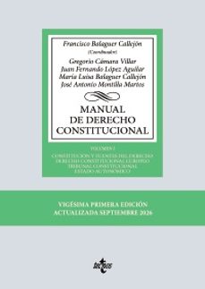 manual de derecho constitucional (21ª ed.)-francisco balaguer callejon-gregorio camara villar-9788430994670