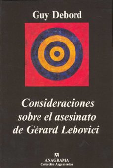 consideraciones sobre el asesinato de gerard lebovici-guy debord-9788433961570