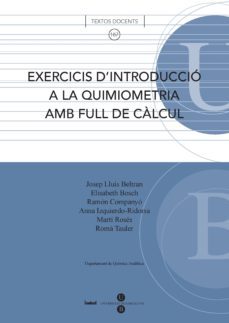 exercicis d introduccio a la quimiometria  amb full de calcul-anna izquierdo ridorsa-9788447530670