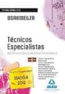 tecnicos especialistas del servicio vasco de salud-osakidetza.tem ario comun y test-9788467677270