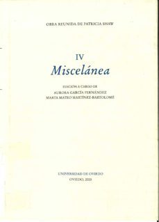 miscelanea iv-patricia shaw-9788483172070