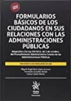 formularios basicos de los ciudadanos en susrelaciones con las administraciones publicas-9788491433170