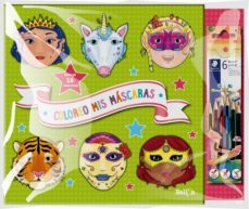 coloreo mis mascaras - verde + lapices-9789403210070