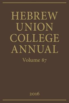 hebrew union college annual volume 87 (ebook)-9780878205080