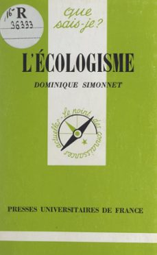 l'ecologisme (ebook)-dominique simonnet-9782705907280