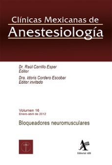 bloqueadores neuromusculares cma vol. 16 (ebook)-9786077410980