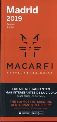 guia macarfi de restaurants de barcelona y madrid 2019 (ed. bilingue español-ingles)-9788409044580