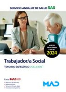trabajador/a social del servicio andaluz de salud. temario especifico volumen 1-9788414287880