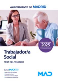 trabajador/a social del ayuntamiento de madrid. test del temario-9788414294680