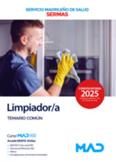 limpiador/a del servicio madrileño de salud (sermas). temario com un-9788414299180
