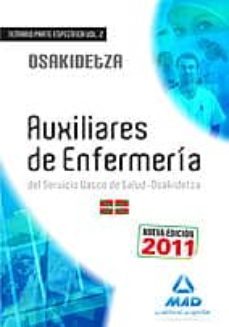 auxiliar en enfermeria osakidetza ii: parte especifica-9788467668780