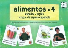 alimentos 4. español-ingles. lengua de signos española-9788478699780