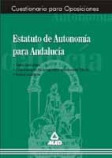 cuestionario del estatuto de autonomia de andalucia-9788483113080