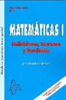 matematicas i: definiciones teoremas y resultados grado ingenieri eria aeroespacial-juan de burgos roman-9788492976980