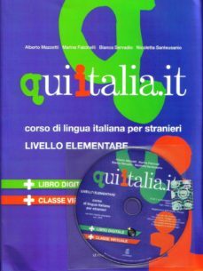 quiitalia.it livello elementare: libro per lo studente + dvd-rom nivel a1/a2-9788800802680