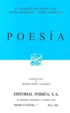 poesia-jorge (el marques gomez manrique-9789684527980