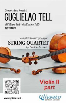 violin ii part of "william tell" overture by rossini for string quartet (ebook)-9791220865180