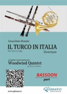 bassoon part: il turco in italia for woodwind quintet (ebook)-9791220899680