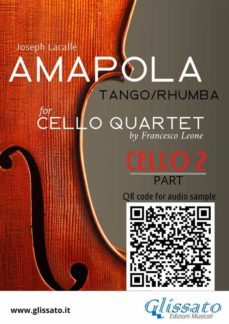 cello 2 part of "amapola" for cello quartet (ebook)-9791221385380