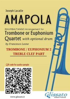 trombone/euphonium t.c. 2 of "amapola" for trombone or euphonium quartet (ebook)-9791221387780