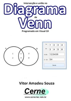 intersecção e união no diagrama  de venn programado em visual c# (ebook)-vitor amadeu souza-3410002480590