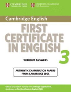 cambridge first certificate in english 3 for updated exam (without answers) examination papers from university of cambridge-9780521739290