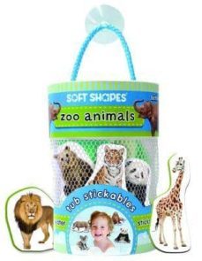 soft shapes tub stickables: zoo animals-9781601692290