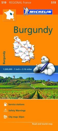 mapa regional bourgogne-9782067209190