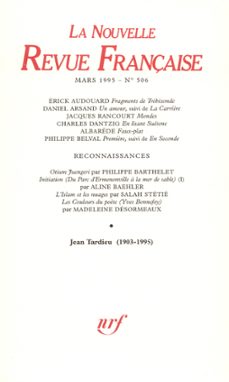 Imagen Principal de La Nouvelle Revue Française N° 506
