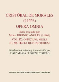 opera omnia (ebook)-cristobal de morales-9788400092290