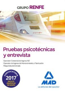 grupo renfe - pruebas psicotécnicas y entrevista-9788414210390