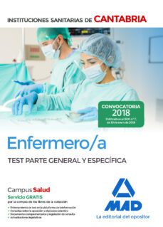 enfermero/a de las instituciones sanitarias de cantabria: test parte general y especifica-9788414214190