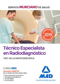 tecnico especialista en radiodiagnostico del servicio murciano de salud. test de la parte especifica-9788414228890