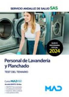 personal de lavanderia y planchado del servicio andaluz de salud (sas). test del temario-9788414286890