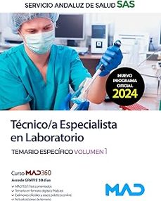tecnico/a especialista en laboratorio. temario especifico vol. 1 servicio andaluz de salud (sas)-9788414287590