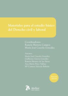 materiales para el estudio basico del derecho civil y laboral (3ª ed.)-9788415690290