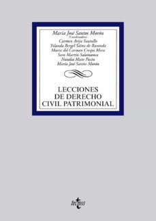 lecciones de derecho civil patrimonial-maria jose santos moron-9788430963690