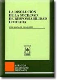 la disolucion de la sociedad de responsabilidad limitada-9788447013890