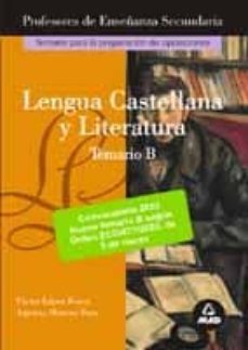 lengua castellana y literatura. temario b-9788466527590