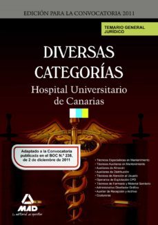 temario general juridico para diversas categorias del complejo ho spitalario universitario de canarias-9788467673890