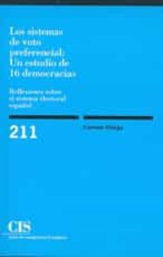 los sistemas de voto preferencial: un estudio de 16 democracias-9788474763690