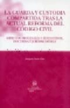 la guarda y custodia compartida tras la acual reforma del codigo civil. aspectos procesales y sustantivos. doctrina y jurisprudencia-9788484567790