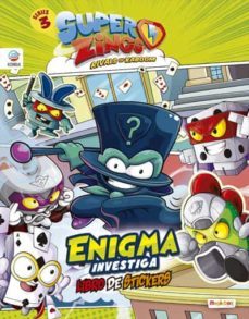 superzings serie 3 libro de pegatinas enigma investiga + superzing plateado-9788494060090