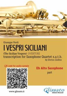 eb alto sax part of "i vespri siciliani" for saxophone quartet (ebook)-9791221379990