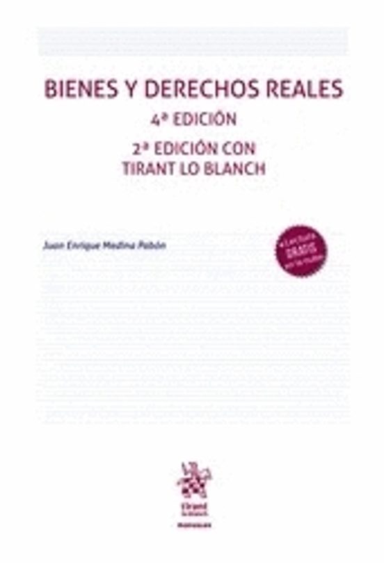 Portada de Bienes y Derechos Reales 4ª Edición 2ª Edición con Tirant Lo Blanch