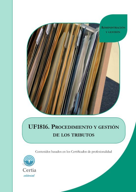 Portada de UF1816 Procedimiento De Gestiã³N De Los Tributos