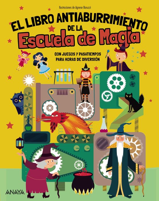 Portada de EL LIBRO ANTIABURRIMIENTO DE LA ESCUELA DE MAGIA