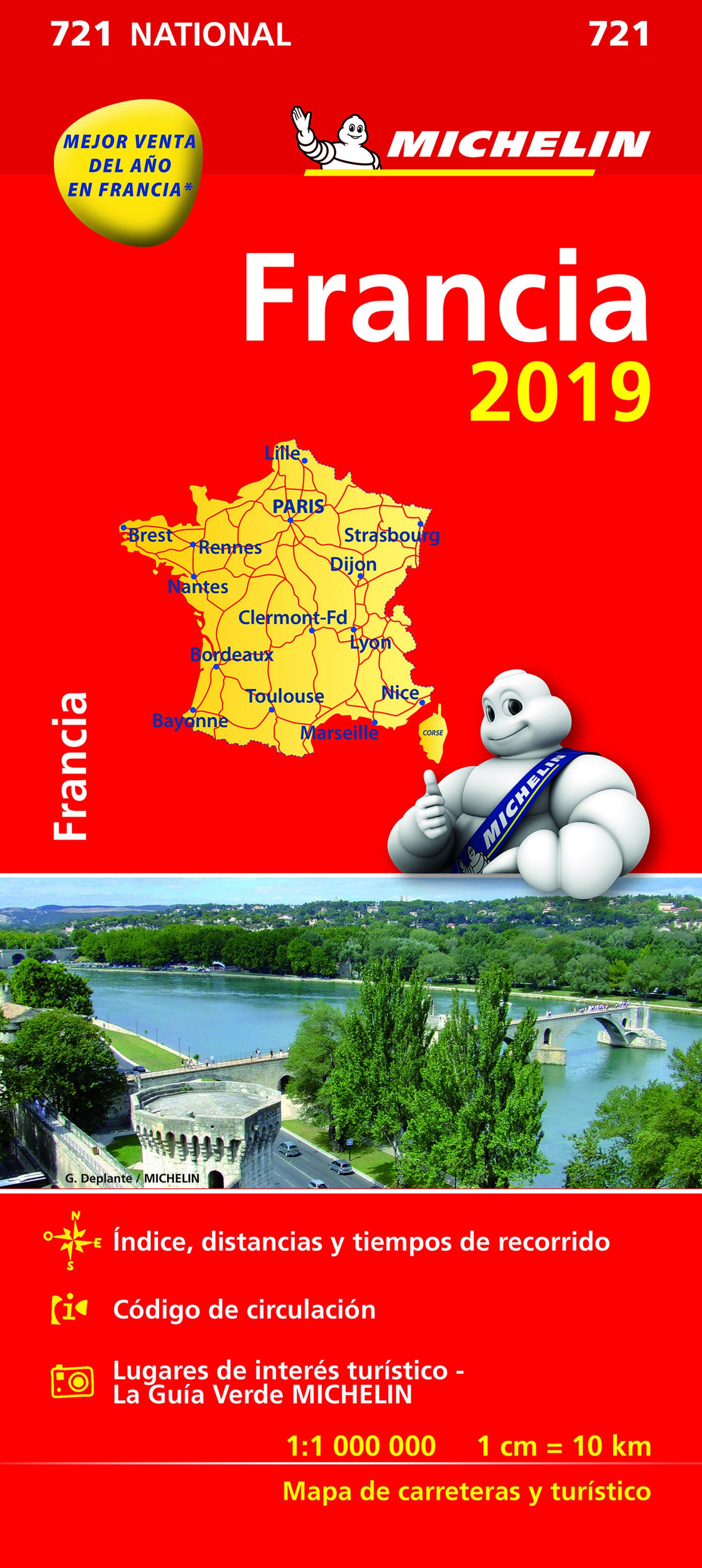 Francia 2019 (mapa National Michelin) por Vv.aa.