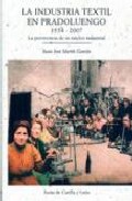 La Industria Textil En Pradoluengo 1534-2007: La Pervivencia De U N Nucleo Industrial por Juan Jose Martin Garcia